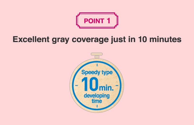 1. Excellent gray coverage just in 10 minutes