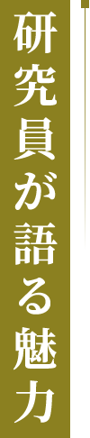 研究員が語る魅力